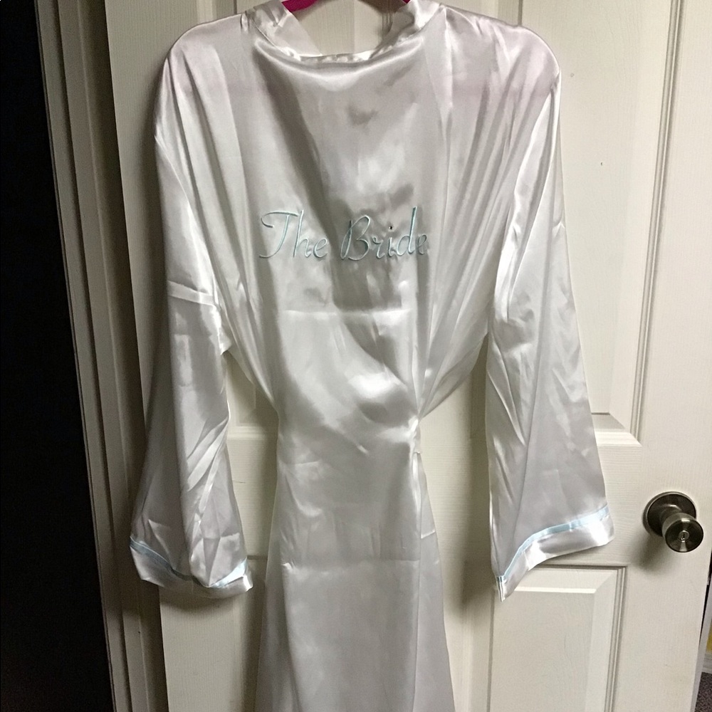 “The Bride” silk robe 3x